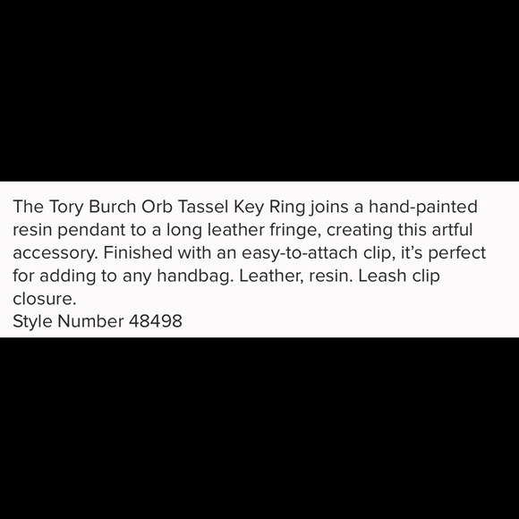 NWT Tory Burch Orb Tassel Keyring Fob Banyan Green - Picture 3 of 5